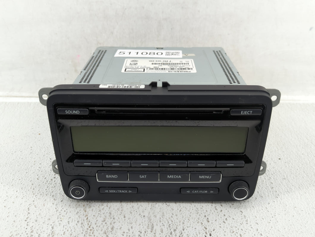 2015-2017 Volkswagen Jetta Radio AM FM Cd Player Receiver Replacement P/N:1K0 035 164 H 1K0 035 164 J Fits 2014 2015 2016 2017 OEM Used Auto Parts