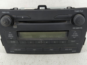 2009 Toyota Corolla Radio AM FM Cd Player Receiver Replacement P/N:86120-12B30 Fits OEM Used Auto Parts