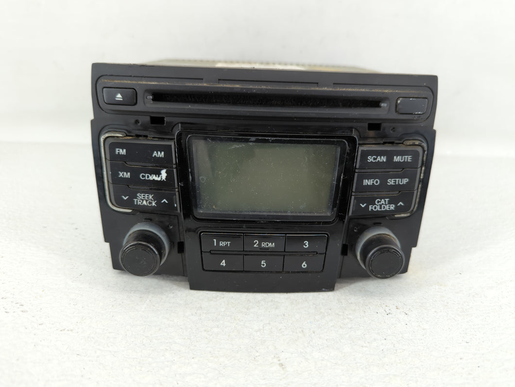 2011 Hyundai Sonata Radio AM FM Cd Player Receiver Replacement P/N:96180-3Q000 Fits OEM Used Auto Parts