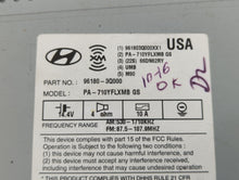 2011 Hyundai Sonata Radio AM FM Cd Player Receiver Replacement P/N:96180-3Q000 Fits OEM Used Auto Parts