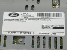 2019 Ford Escape Radio AM FM Cd Player Receiver Replacement P/N:GJ5T-19C107-KA GJ5T-19C107-HA Fits OEM Used Auto Parts