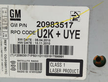 2011-2012 Chevrolet Equinox Radio AM FM Cd Player Receiver Replacement P/N:20983517 Fits 2010 2011 2012 OEM Used Auto Parts