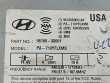 2011 Hyundai Sonata Radio AM FM Cd Player Receiver Replacement P/N:96180-3Q001 96180-3Q000 Fits OEM Used Auto Parts