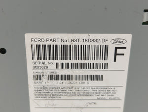 2018-2020 Ford Mustang Radio AM FM Cd Player Receiver Replacement P/N:LR3T-18D832-DF Fits 2018 2019 2020 OEM Used Auto Parts