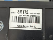 2011-2013 Kia Optima Fusebox Fuse Box Panel Relay Module P/N:91950-3M172 Fits 2011 2012 2013 OEM Used Auto Parts