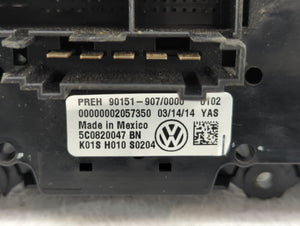 2011-2014 Volkswagen Jetta Climate Control Module Temperature AC/Heater Replacement P/N:5C0820047 90151-907 Fits OEM Used Auto Parts