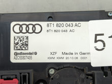 2009-2012 Audi A4 Climate Control Module Temperature AC/Heater Replacement P/N:8T1 820 043 AC Fits 2008 2009 2010 2011 2012 2013 OEM Used Auto Parts