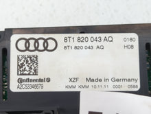 2010-2012 Audi S4 Climate Control Module Temperature AC/Heater Replacement P/N:8T0 820 043 AQ Fits 2008 2009 2010 2011 2012 2013 OEM Used Auto Parts