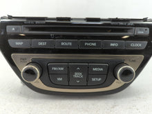 2013-2015 Hyundai Genesis Radio AM FM Cd Player Receiver Replacement P/N:96560-2M770YHG Fits 2013 2014 2015 OEM Used Auto Parts