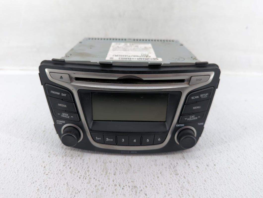 2015-2017 Hyundai Accent Radio AM FM Cd Player Receiver Replacement P/N:96170-1R111RDR Fits 2015 2016 2017 OEM Used Auto Parts