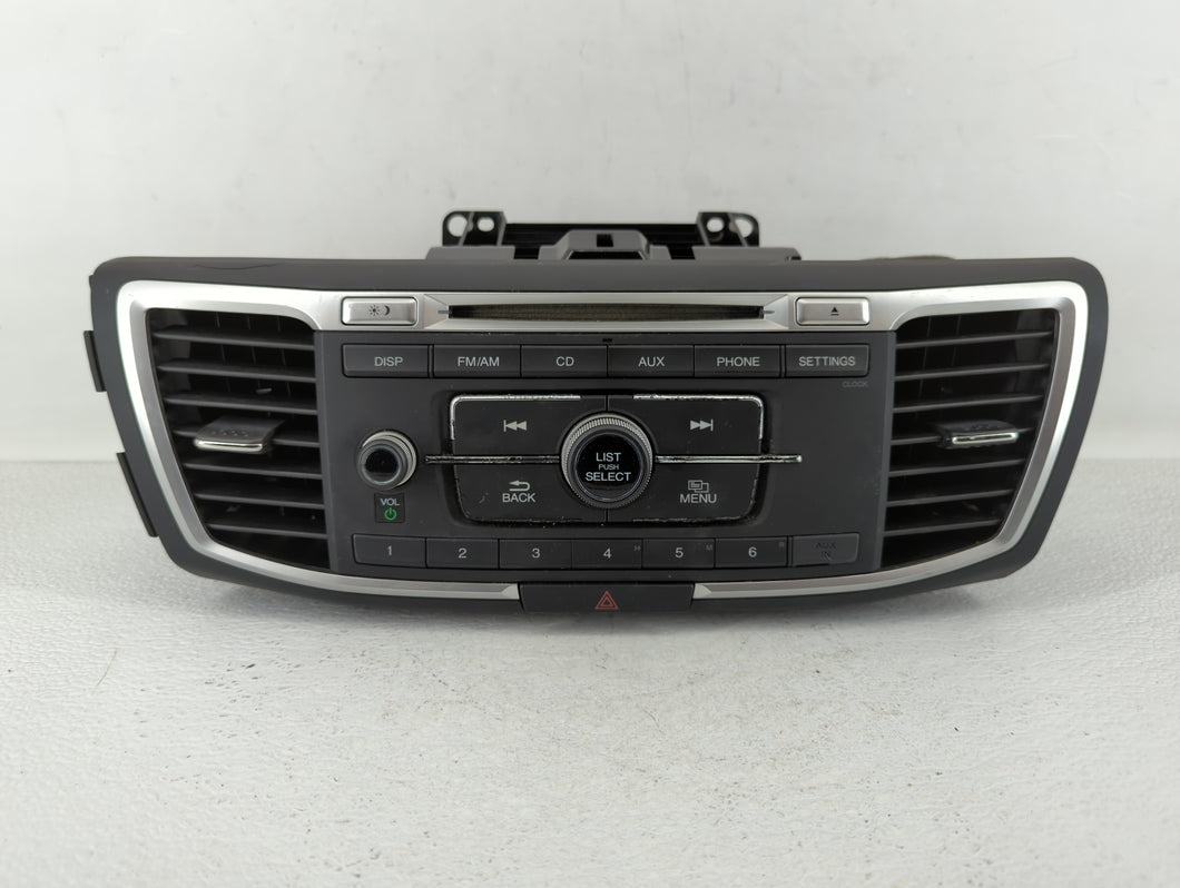 2013-2015 Honda Accord Radio AM FM Cd Player Receiver Replacement P/N:39100-T2A-A321 Fits 2013 2014 2015 OEM Used Auto Parts