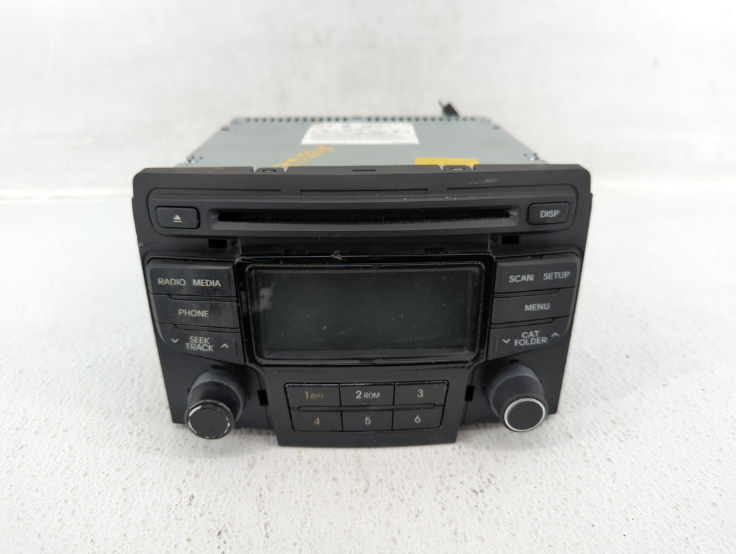 2013 Hyundai Sonata Radio AM FM Cd Player Receiver Replacement P/N:96180-3Q700 Fits OEM Used Auto Parts