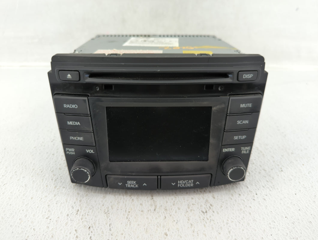 2012-2014 Hyundai Sonata Radio AM FM Cd Player Receiver Replacement P/N:96180-3Q8004X 96180-3Q700 Fits 2012 2013 2014 OEM Used Auto Parts