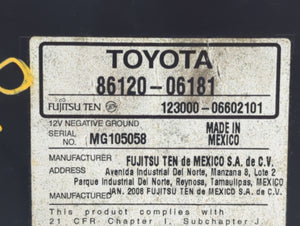 2007-2009 Toyota Camry Radio AM FM Cd Player Receiver Replacement P/N:86120-06181 86120-06182 Fits 2007 2008 2009 OEM Used Auto Parts