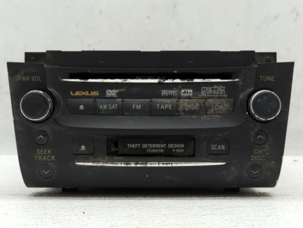 2006 Lexus Gs300 Radio AM FM Cd Player Receiver Replacement P/N:86120-30C80-C0 89120-30D00-C0 Fits OEM Used Auto Parts