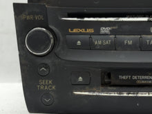 2006 Lexus Gs300 Radio AM FM Cd Player Receiver Replacement P/N:86120-30C80-C0 89120-30D00-C0 Fits OEM Used Auto Parts