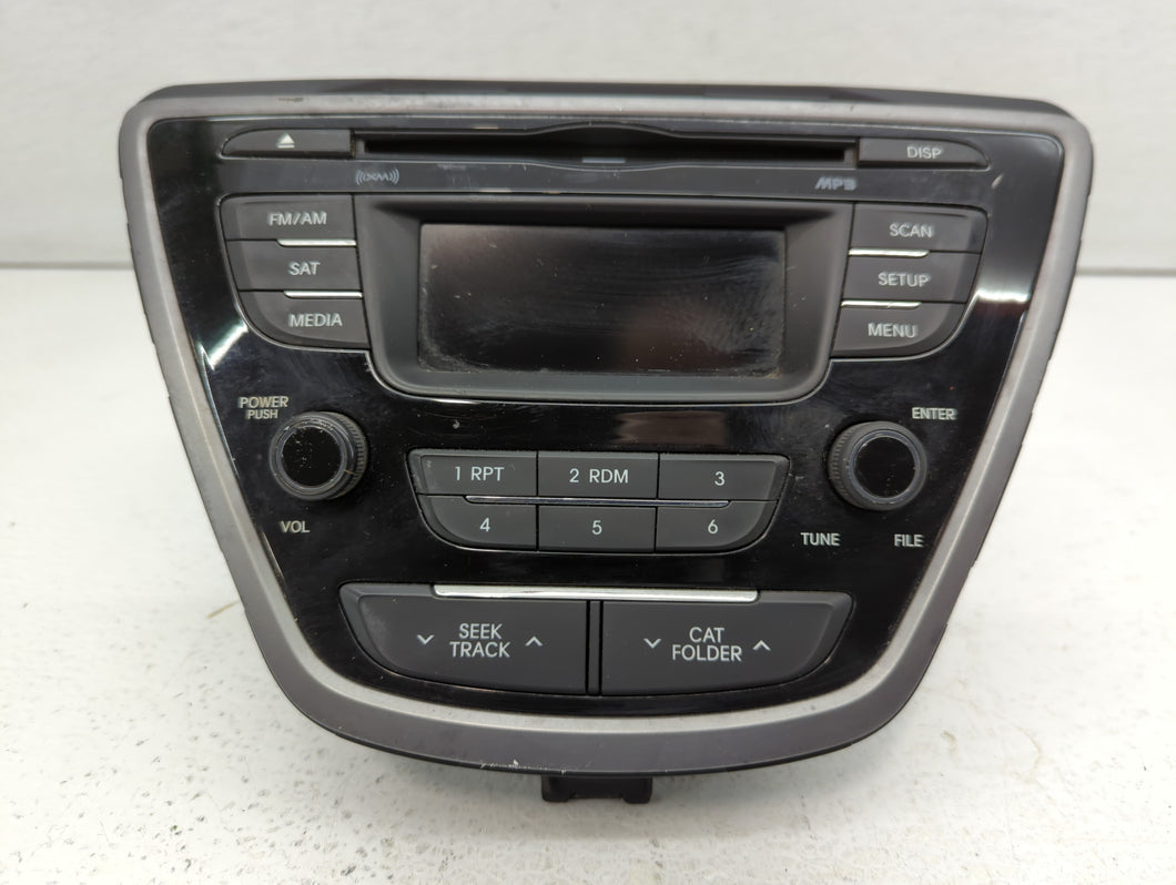 2013 Hyundai Elantra Radio AM FM Cd Player Receiver Replacement P/N:96170-3X155RA5 Fits OEM Used Auto Parts