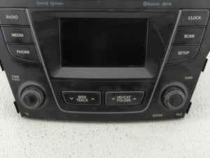 2013-2016 Hyundai Santa Fe Radio AM FM Cd Player Receiver Replacement P/N:96180-4Z1004X Fits 2013 2014 2015 2016 OEM Used Auto Parts