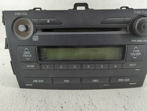 2009 Toyota Corolla Radio AM FM Cd Player Receiver Replacement P/N:86120-02750 Fits OEM Used Auto Parts