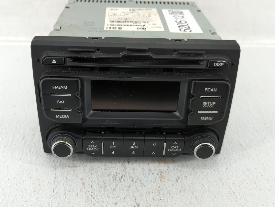 2012-2015 Kia Rio Radio AM FM Cd Player Receiver Replacement P/N:96170-1W900CA Fits 2012 2013 2014 2015 OEM Used Auto Parts