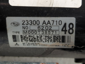 2014-2018 Subaru Forester Car Starter Motor Solenoid OEM P/N:23300 AA710 Fits 2012 2013 2014 2015 2016 2017 2018 2019 2020 2021 OEM Used Auto Parts