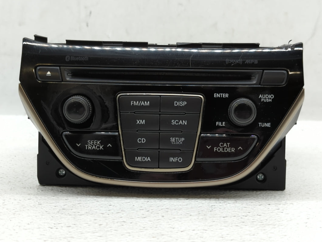 2013 Hyundai Genesis Radio AM FM Cd Player Receiver Replacement P/N:96180-2M117YHG Fits OEM Used Auto Parts