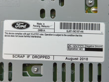 2019 Ford Escape Radio AM FM Cd Player Receiver Replacement P/N:GJ5T-19C107-HA GJ5T-19C107-KA Fits OEM Used Auto Parts