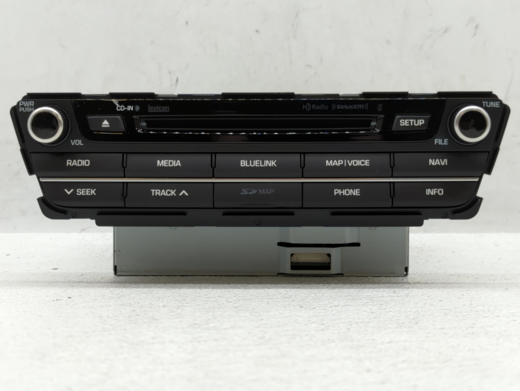 2015 Hyundai Genesis Radio AM FM Cd Player Receiver Replacement P/N:96560-B14274X Fits OEM Used Auto Parts