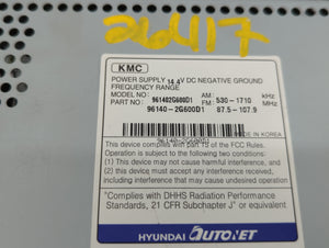 2008 Kia Optima Radio AM FM Cd Player Receiver Replacement P/N:96140-2G600D1 96140-2G600T0 Fits OEM Used Auto Parts