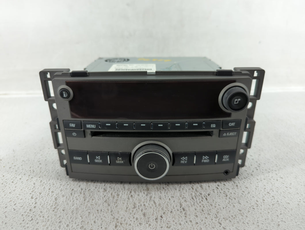 2007-2008 Saturn Aura Radio AM FM Cd Player Receiver Replacement P/N:15948188 15939022 Fits 2007 2008 OEM Used Auto Parts