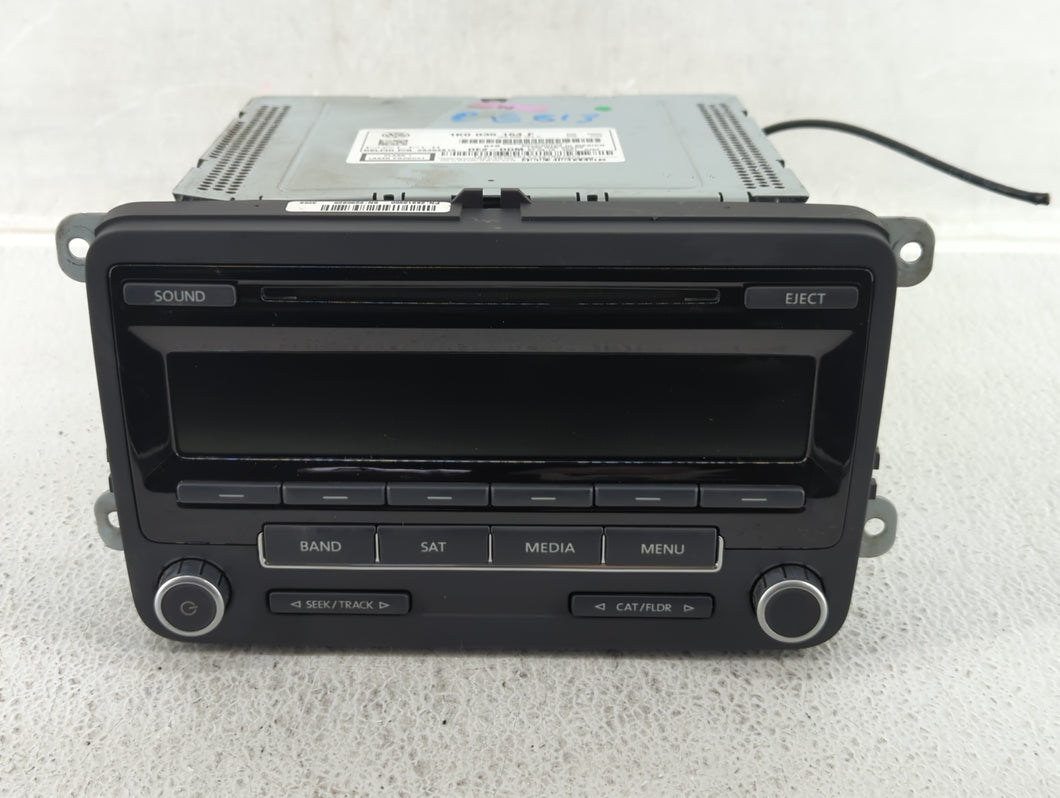 2011-2014 Volkswagen Jetta Radio AM FM Cd Player Receiver Replacement P/N:1K0 035 164 F 1K0 035 164 D Fits OEM Used Auto Parts