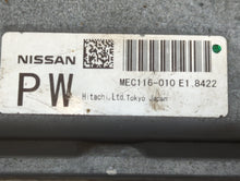 2009 Nissan Murano PCM Engine Computer ECU ECM PCU OEM P/N:MEC116-010 E1 Fits OEM Used Auto Parts