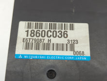 2012-2015 Mitsubishi Lancer PCM Engine Computer ECU ECM PCU OEM P/N:1860C036 Fits 2012 2013 2014 2015 OEM Used Auto Parts
