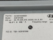 2019-2020 Hyundai Elantra Radio AM FM Cd Player Receiver Replacement P/N:96180F2UA0SSH Fits 2019 2020 OEM Used Auto Parts