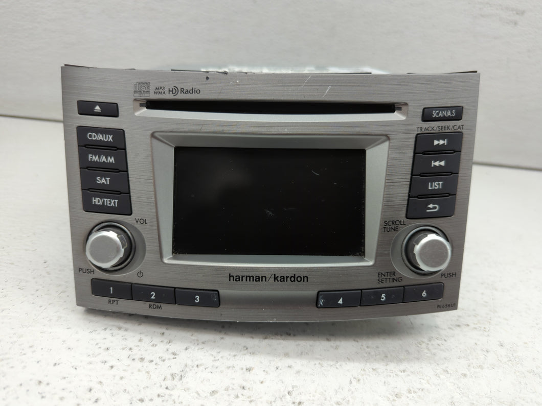 2013 Subaru Legacy Radio AM FM Cd Player Receiver Replacement P/N:86201AJ65A Fits OEM Used Auto Parts