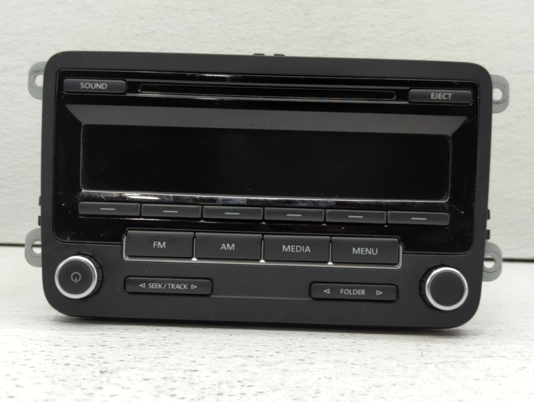 2011-2014 Volkswagen Jetta Radio AM FM Cd Player Receiver Replacement P/N:1K0 035 164 D 1K0 035 180 AE Fits OEM Used Auto Parts