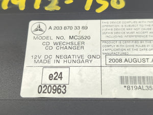 2007-2009 Mercedes-Benz Clk550 Radio AM FM Cd Player Receiver Replacement P/N:A 203 870 33 89 2038703389 Fits OEM Used Auto Parts