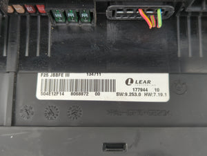 2013-2014 Bmw X3 Fusebox Fuse Box Panel Relay Module P/N:504E12F14 Fits 2013 2014 OEM Used Auto Parts