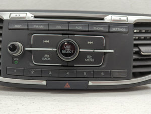 2013-2015 Honda Accord Radio AM FM Cd Player Receiver Replacement P/N:39100-T2A-A320 Fits 2013 2014 2015 OEM Used Auto Parts