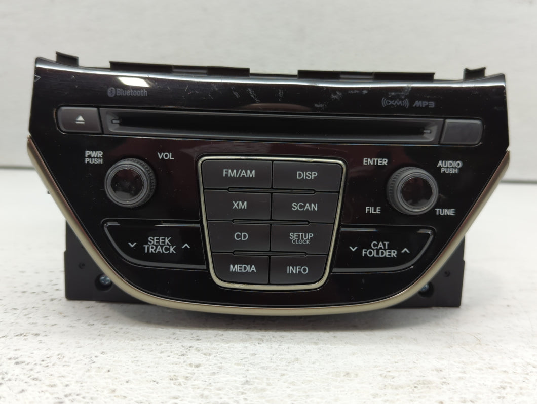 2014-2015 Hyundai Genesis Radio AM FM Cd Player Receiver Replacement P/N:96180-2M118YHG Fits 2014 2015 OEM Used Auto Parts