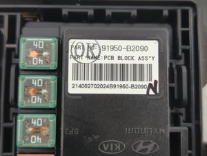 2015 Kia Soul Fusebox Fuse Box Panel Relay Module P/N:91950-B2090 91417B2090 Fits OEM Used Auto Parts