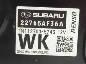 2015 Subaru Legacy PCM Engine Computer ECU ECM PCU OEM P/N:22765AF36A 72343AL21A Fits OEM Used Auto Parts