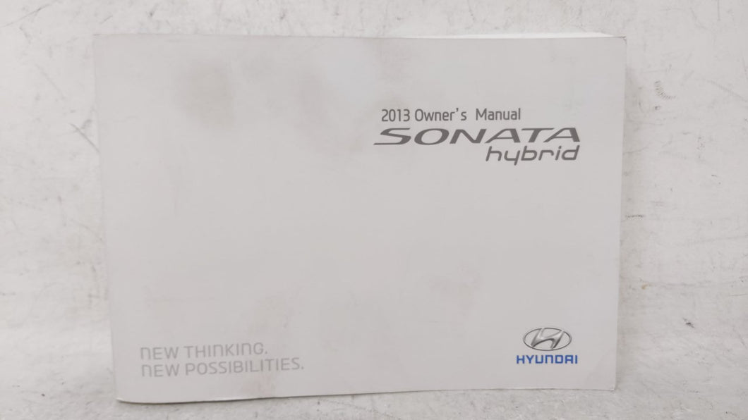 2013 Hyundai Sonata Owners Manual Book Guide OEM Used Auto Parts - Oemusedautoparts1.com