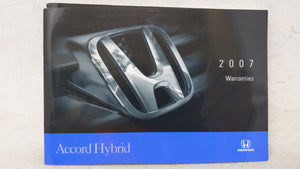 2007 Honda Accord Owners Manual Book Guide OEM Used Auto Parts - Oemusedautoparts1.com