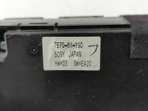 2015 Mazda Cx-9 Climate Control Module Temperature AC/Heater Replacement P/N:TE70-61-190 Fits OEM Used Auto Parts