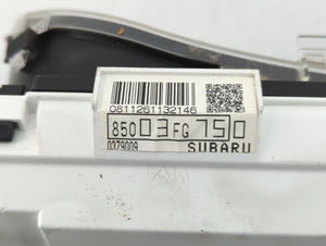 2010-2011 Subaru Impreza Instrument Cluster Speedometer Gauges P/N:8503FG750 Fits 2010 2011 OEM Used Auto Parts