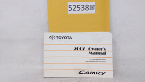 2007 Toyota Camry Owners Manual Book Guide OEM Used Auto Parts - Oemusedautoparts1.com