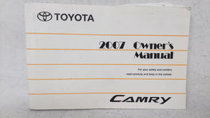 2007 Toyota Camry Owners Manual Book Guide OEM Used Auto Parts - Oemusedautoparts1.com