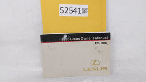 1998 Lexus Es300 Owners Manual Book Guide OEM Used Auto Parts - Oemusedautoparts1.com