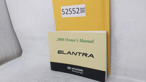 2008 Hyundai Elantra Owners Manual Book Guide OEM Used Auto Parts - Oemusedautoparts1.com